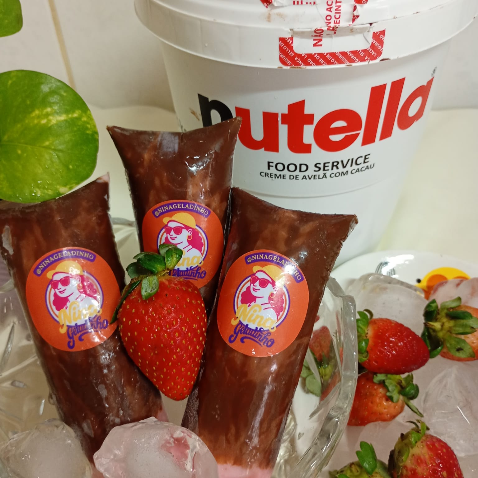 Morango com Nutella