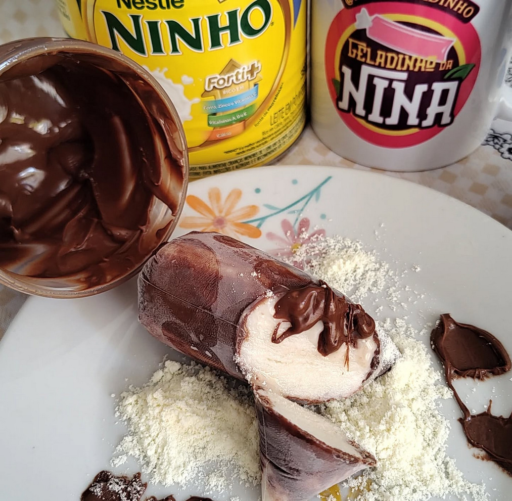 Geladinho de Ninho com Nutella